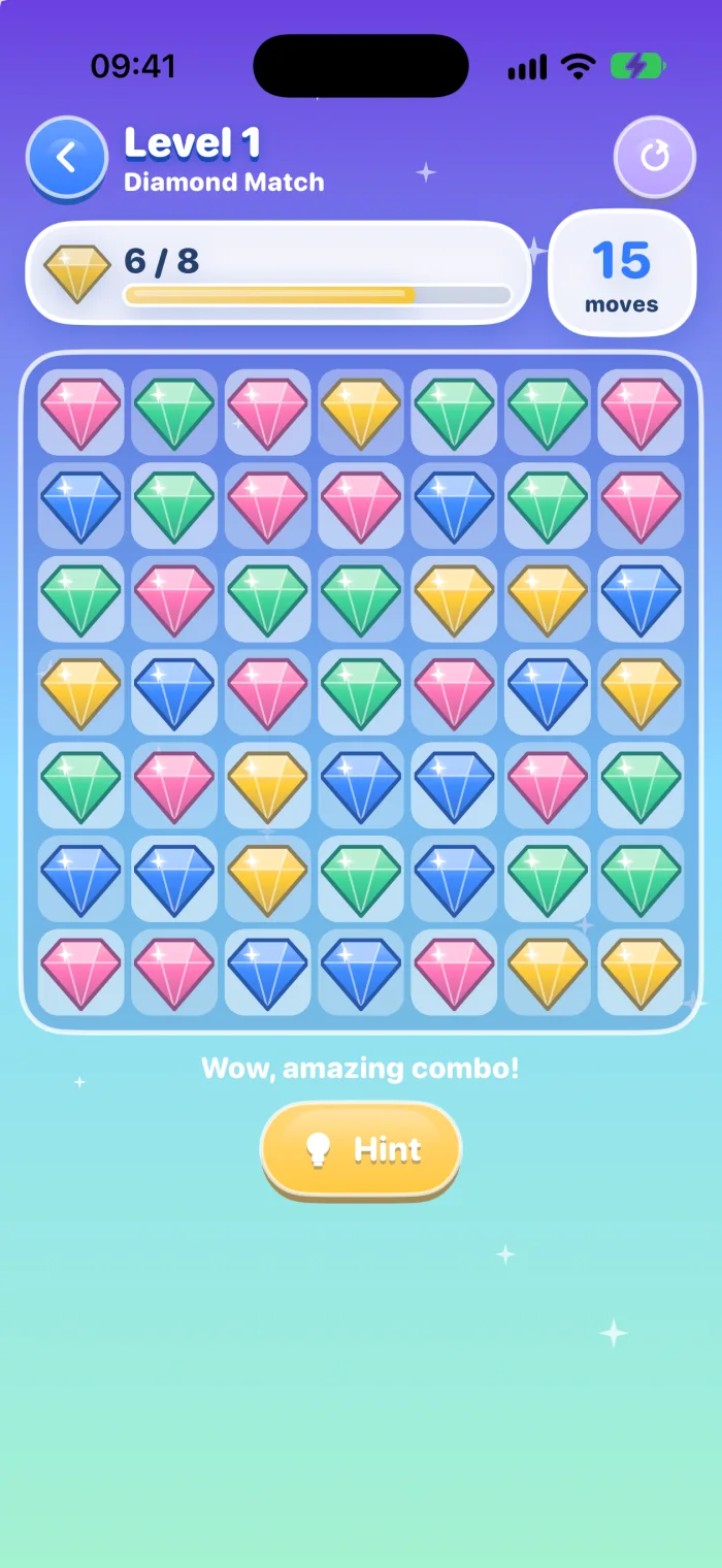 Diamond Match gameplay